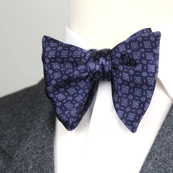 NWT Men's Self-tied Bow Tie 100%Silk Butterfly Bowtie big bow tie S726 - Picture 1 of 12